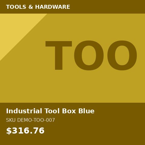 [DEMO-TOO-007] Industrial Tool Box Blue