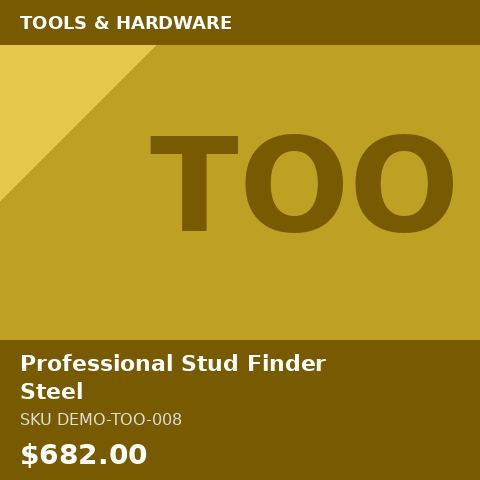 [DEMO-TOO-008] Professional Stud Finder Steel