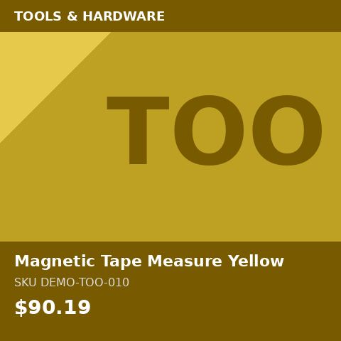 [DEMO-TOO-010] Magnetic Tape Measure Yellow