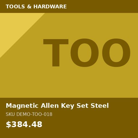 [DEMO-TOO-018] Magnetic Allen Key Set Steel