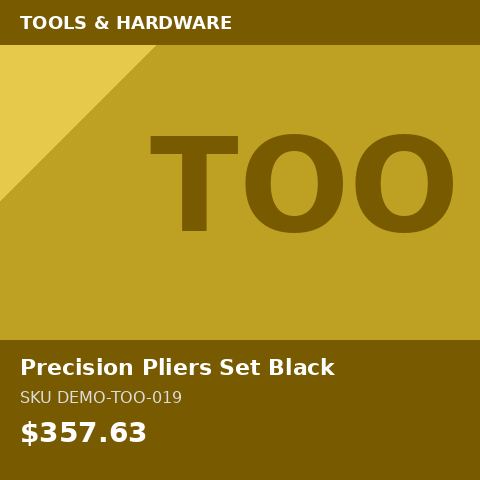 [DEMO-TOO-019] Precision Pliers Set Black