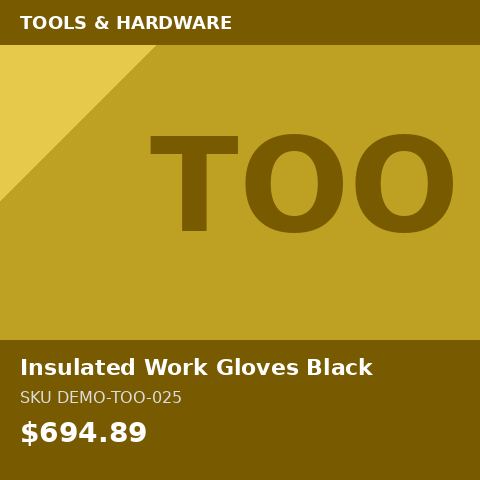 Insulated Work Gloves Black