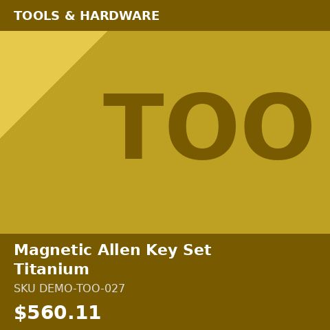 Magnetic Allen Key Set Titanium
