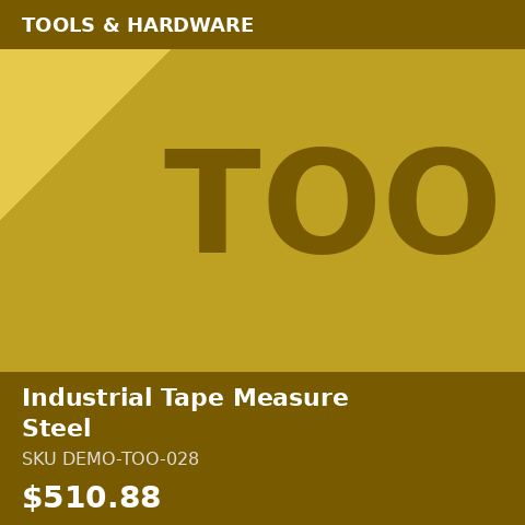 [DEMO-TOO-028] Industrial Tape Measure Steel