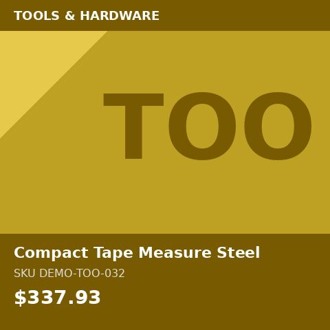 [DEMO-TOO-032] Compact Tape Measure Steel