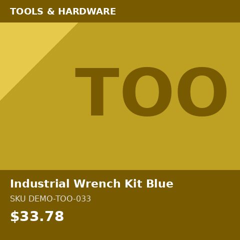 [DEMO-TOO-033] Industrial Wrench Kit Blue