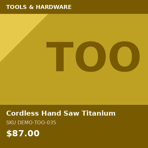 Cordless Hand Saw Titanium
