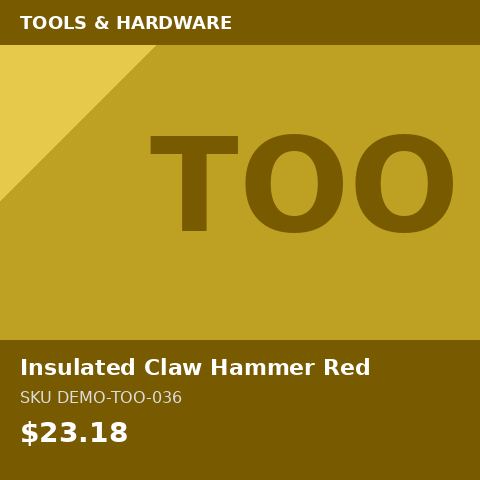 Insulated Claw Hammer Red