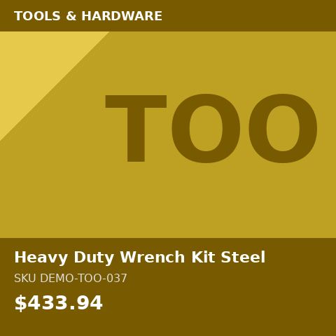 [DEMO-TOO-037] Heavy Duty Wrench Kit Steel