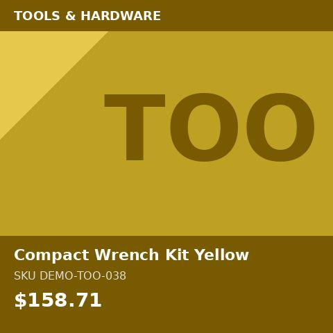 Compact Wrench Kit Yellow