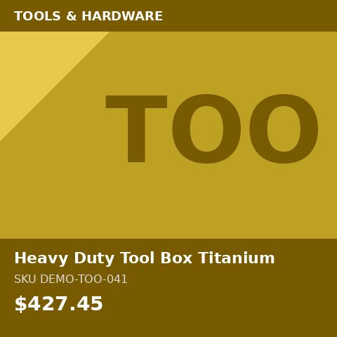 Heavy Duty Tool Box Titanium
