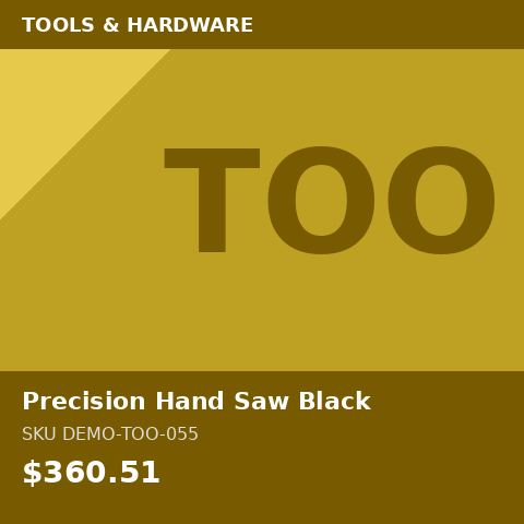 Precision Hand Saw Black