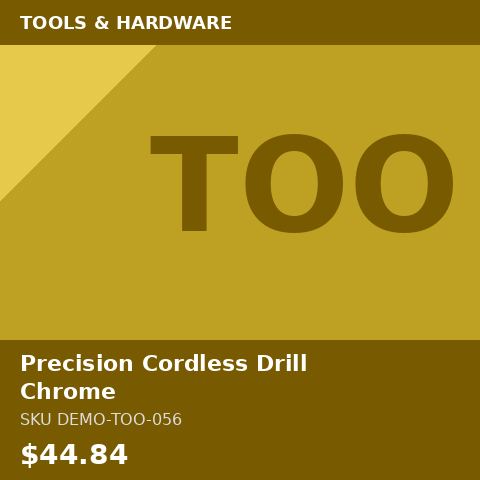 Precision Cordless Drill Chrome
