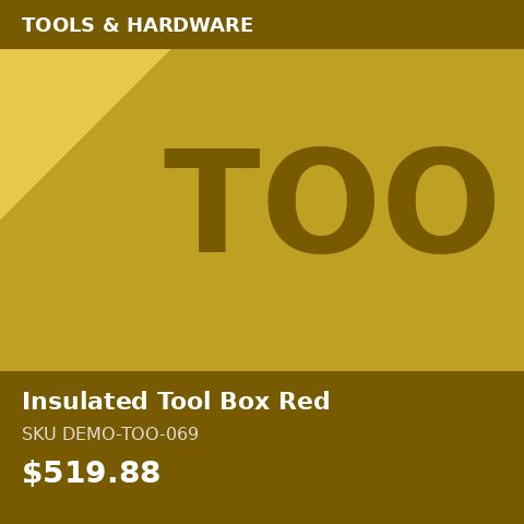 Insulated Tool Box Red
