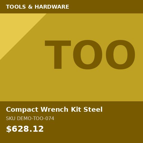 [DEMO-TOO-074] Compact Wrench Kit Steel