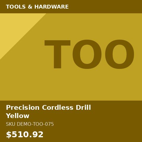 Precision Cordless Drill Yellow