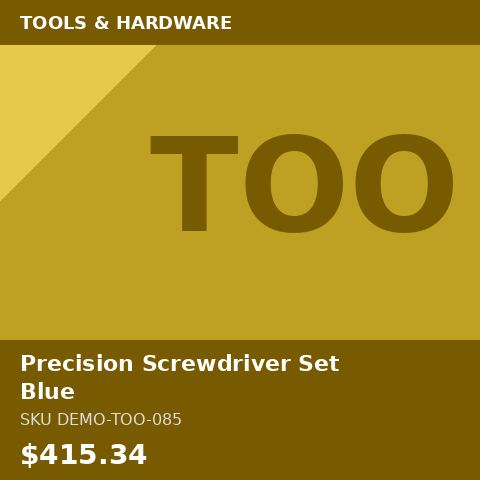 Precision Screwdriver Set Blue