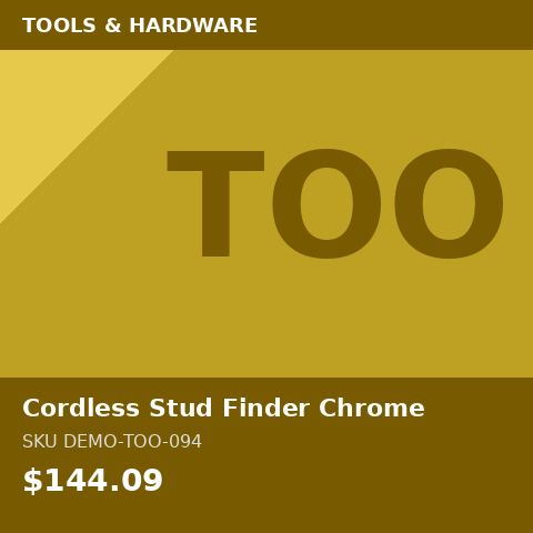 Cordless Stud Finder Chrome