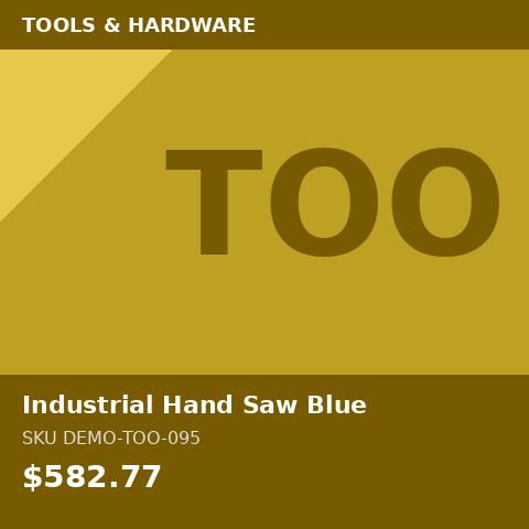 Industrial Hand Saw Blue