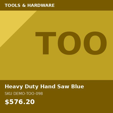 Heavy Duty Hand Saw Blue