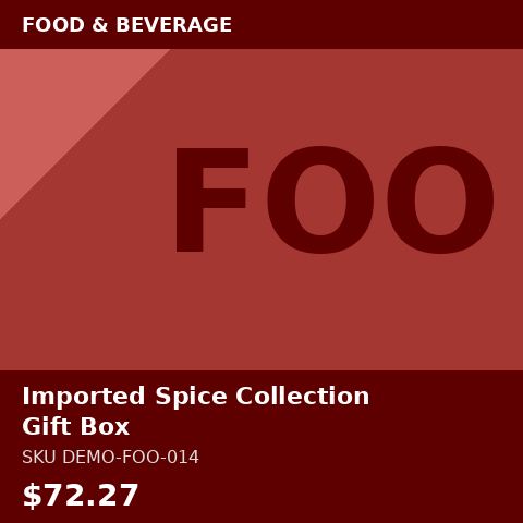 [DEMO-FOO-014] Imported Spice Collection Gift Box