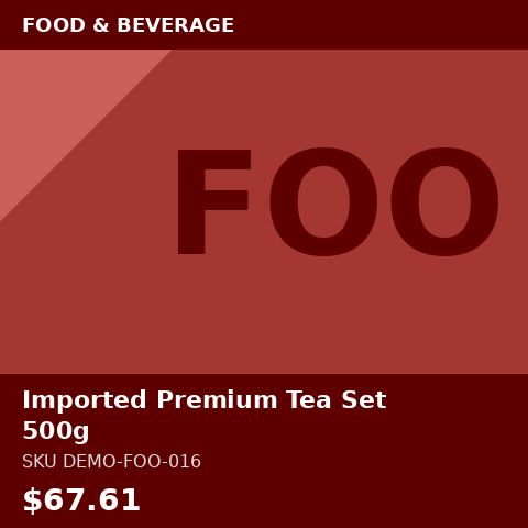 [DEMO-FOO-016] Imported Premium Tea Set 500g