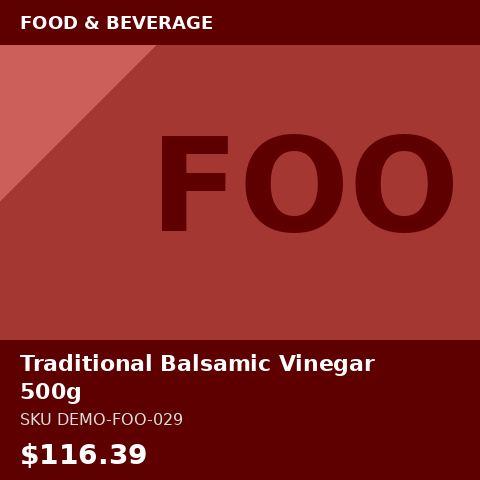 [DEMO-FOO-029] Traditional Balsamic Vinegar 500g