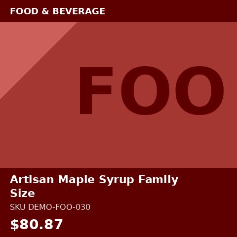 Artisan Maple Syrup Family Size