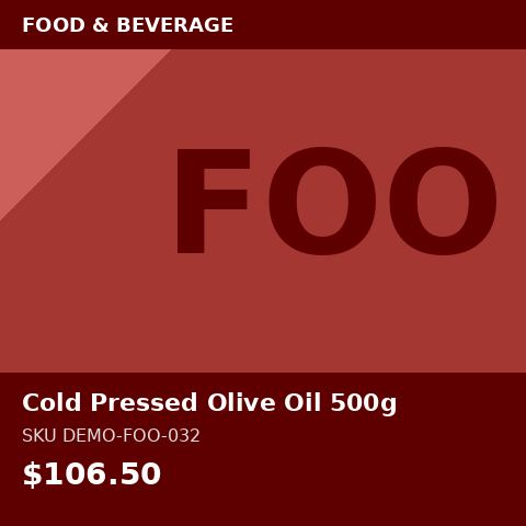 Cold Pressed Olive Oil 500g