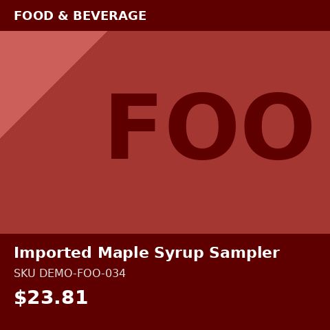 Imported Maple Syrup Sampler