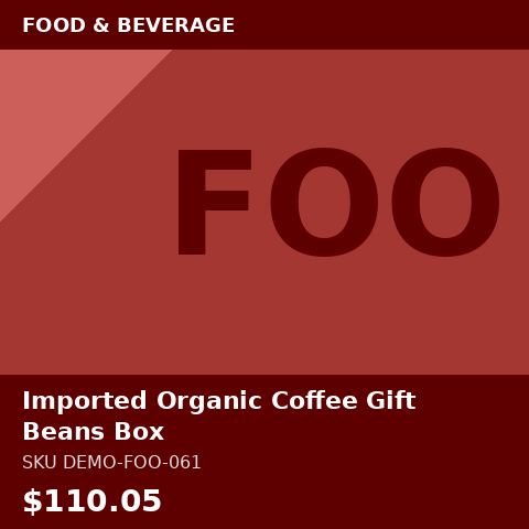 Imported Organic Coffee Beans Gift Box
