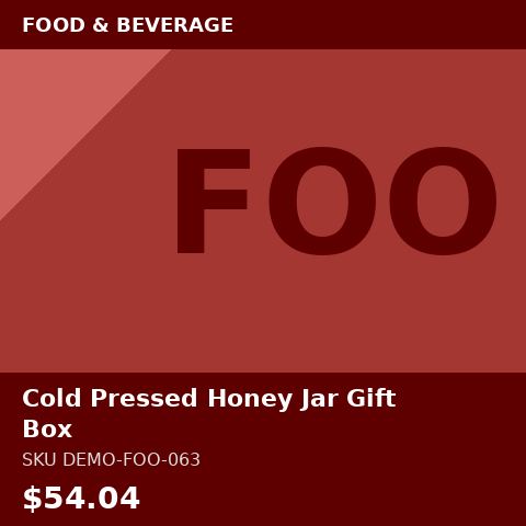 Cold Pressed Honey Jar Gift Box