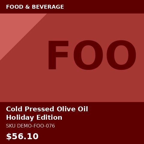 Cold Pressed Olive Oil Holiday Edition