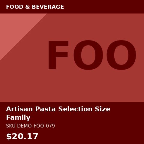 Artisan Pasta Selection Family Size