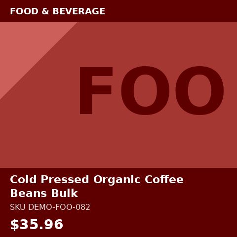 Cold Pressed Organic Coffee Beans Bulk