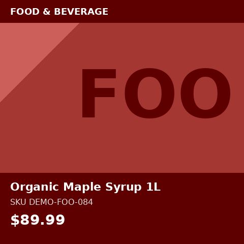 Organic Maple Syrup 1L