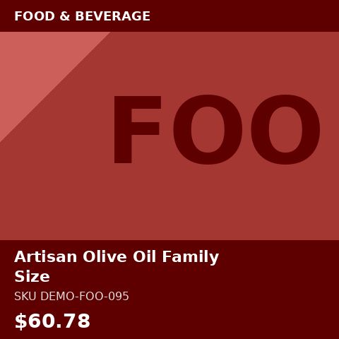 Artisan Olive Oil Family Size
