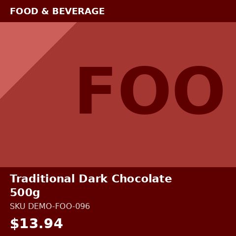 Traditional Dark Chocolate 500g
